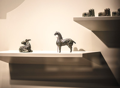 展廳一角。  　　清華大學藝術博物館供圖