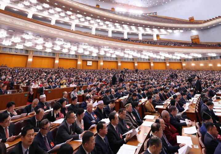 3月7日，全國政協十四屆二次會議在北京人民大會堂舉行第二次全體會議。
