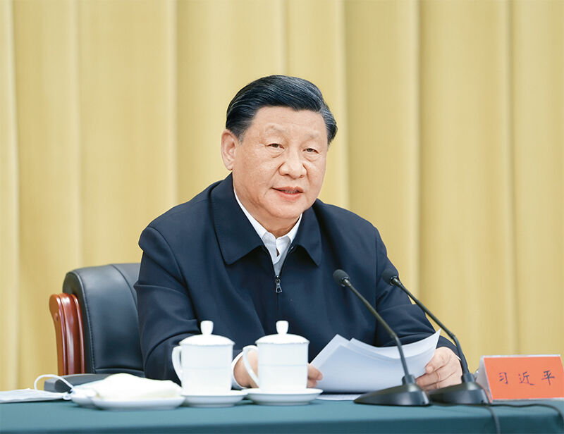 2023年6月2日，中共中央總書記、國家主席、中央軍委主席習(xí)近平在北京出席文化傳承發(fā)展座談會(huì)并發(fā)表重要講話。 新華社記者 鞠鵬/攝