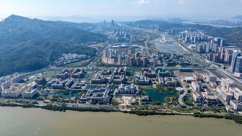 圖為澳門大學橫琴校區（2024年12月4日攝，無人機照片）。新華社發 張金加/攝